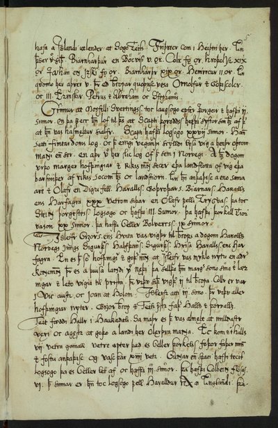 Copy of Íslendingabók by Jón Erlendsson, stored at Árni Magnússon Institute (page 13/25) by Jón Erlendsson